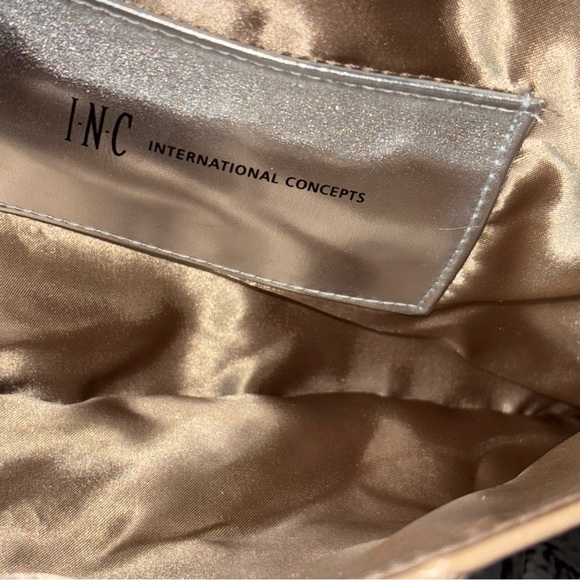 INC International Concepts Women’s  Lily Glazed Clutch Shoulder Bag Chain Strap - Picture 7 of 10